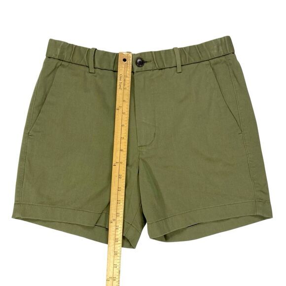 Everlane Uniform Utility Shorts Sz S Olive Green Elastic Waist Stretchy Summer - Picture 8 of 14